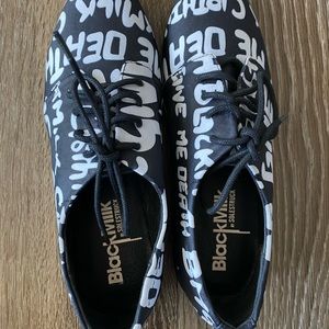 black milk clothing x solestruck - nylon vs. death James Oxford shoes